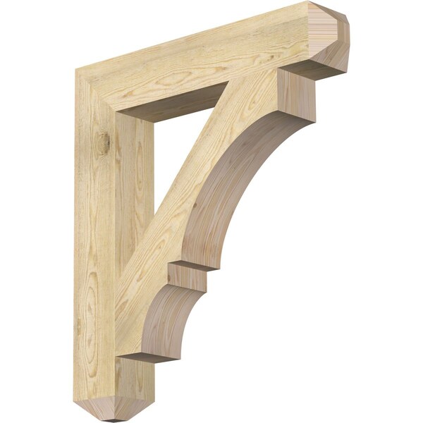 Ekena Millwork Balboa Craftsman Rough Sawn Bracket, Douglas Fir, 6"W x 34"D x 38"H BKT06X34X38BOA04RDF - main